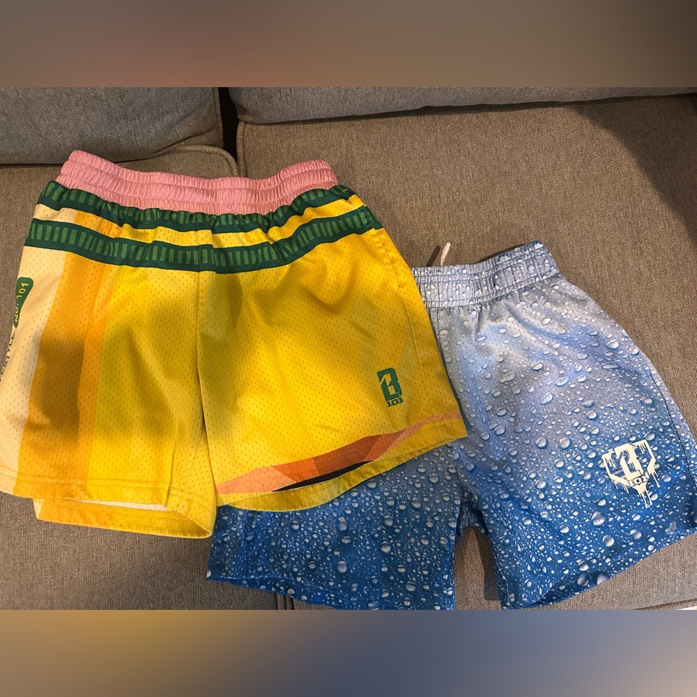 Baseball Lifestyle 101- 2 pairs of YL Shorts * Rain Delay & Pencil